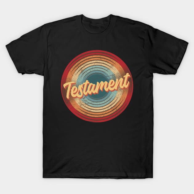 testament vintage circle T-Shirt by musiconspiracy